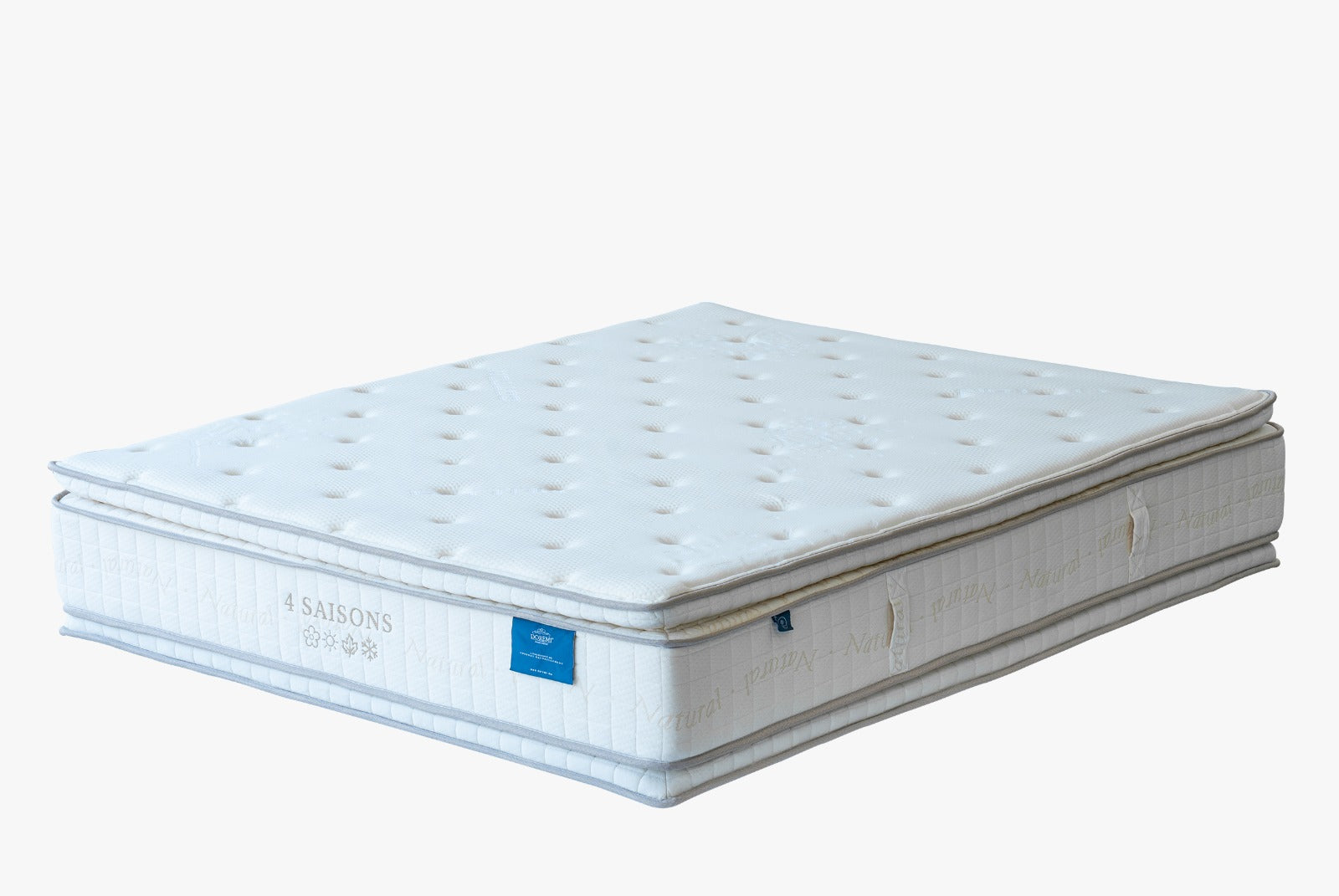 Matelas 4 Saisons blanc avec surface matelassée